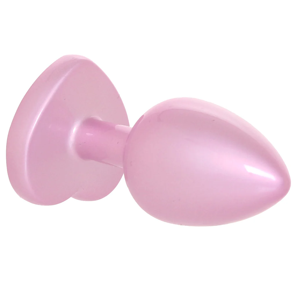 Booty Bling Pink Metal Jewelled Butt Plug in Small - Image 2