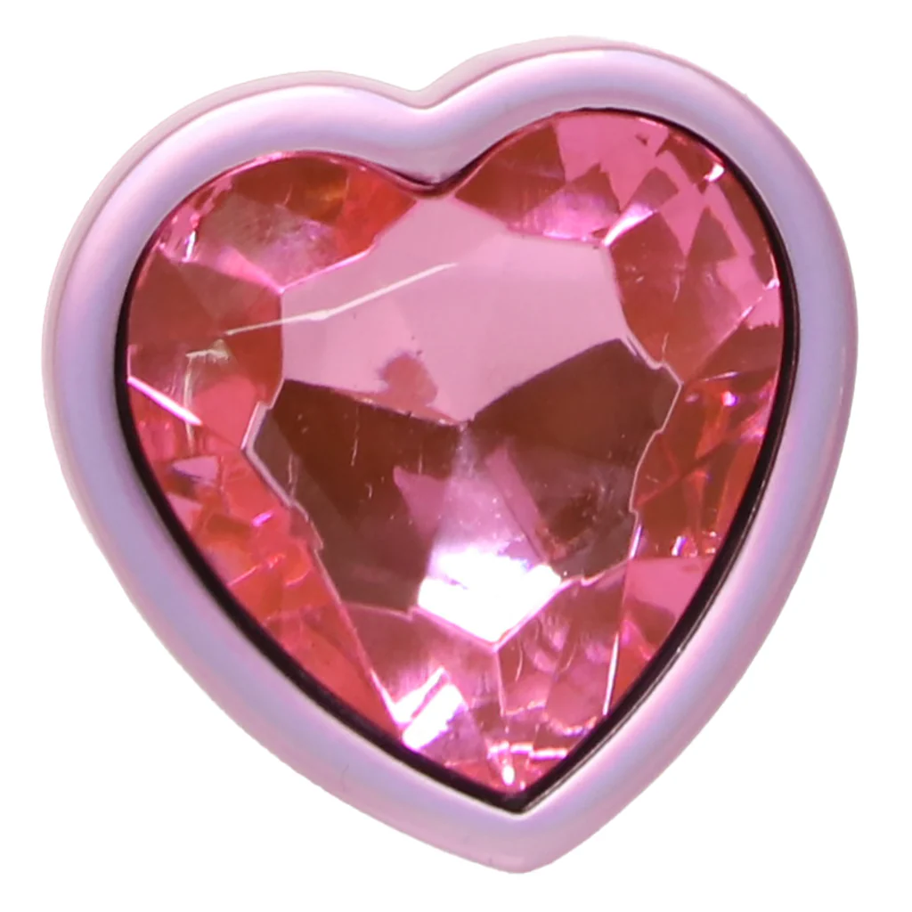 Booty Bling Pink Metal Jewelled Butt Plug in Large - Image 5