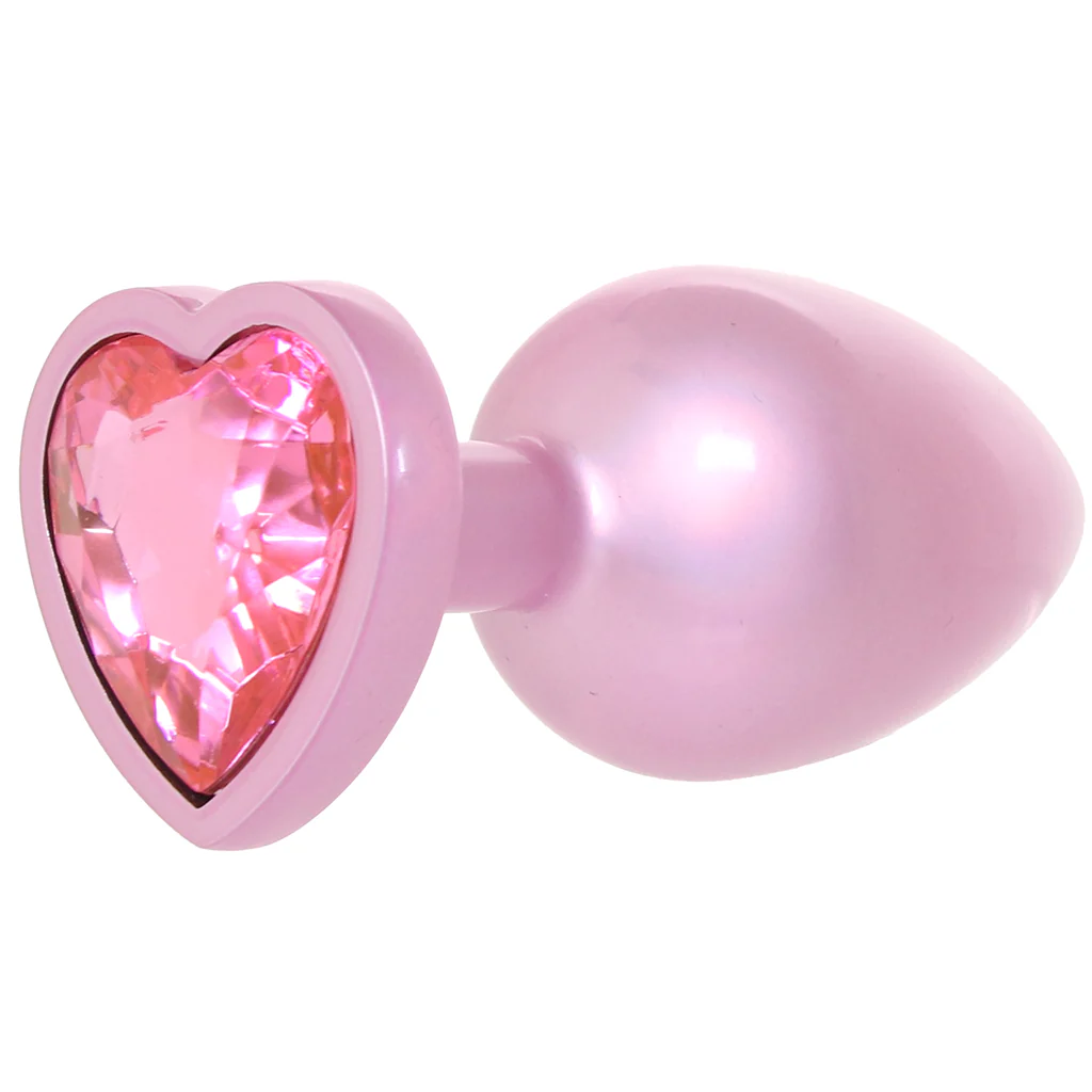 Booty Bling Pink Metal Jewelled Butt Plug in Large - Image 7
