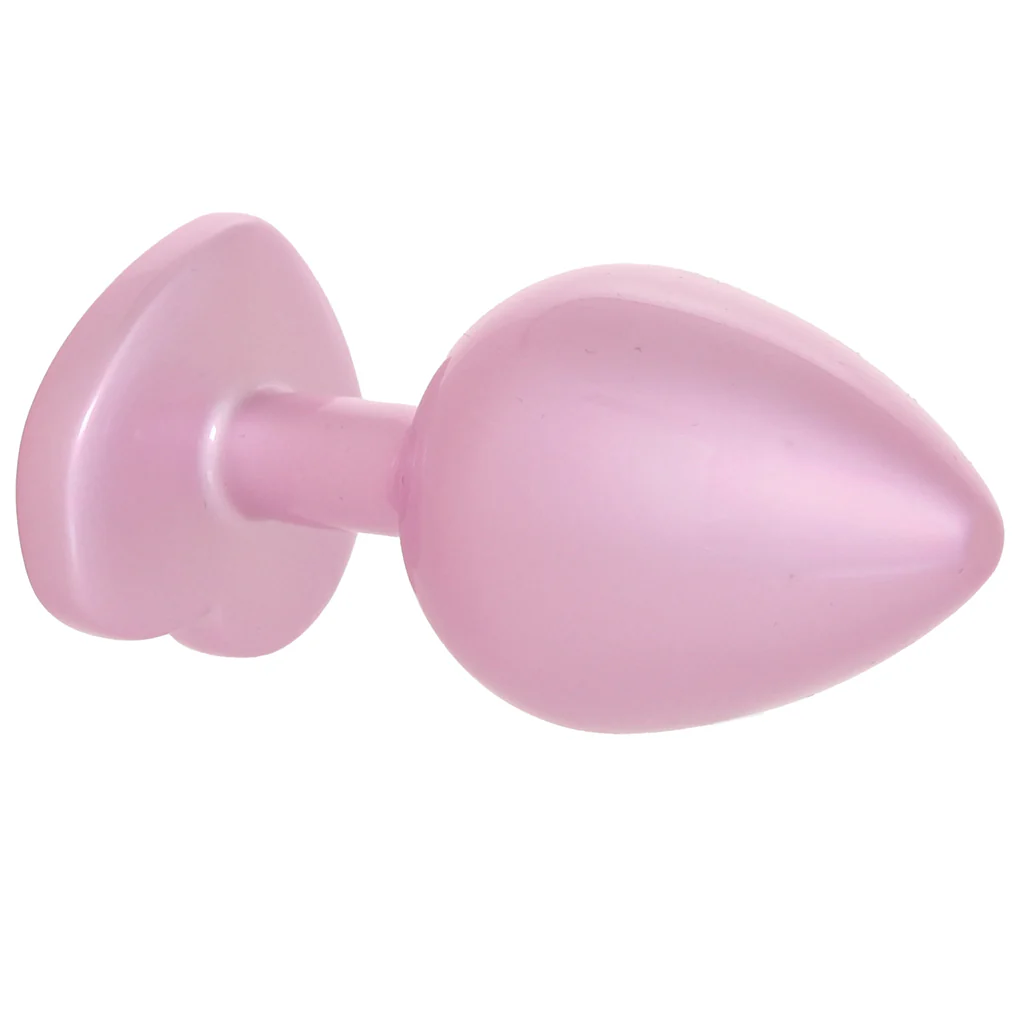Booty Bling Pink Metal Jewelled Butt Plug in Medium - Image 2