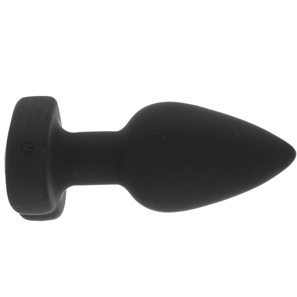Booty Sparks Red Heart Gem Vibrating Anal Plug in Small - Image 5