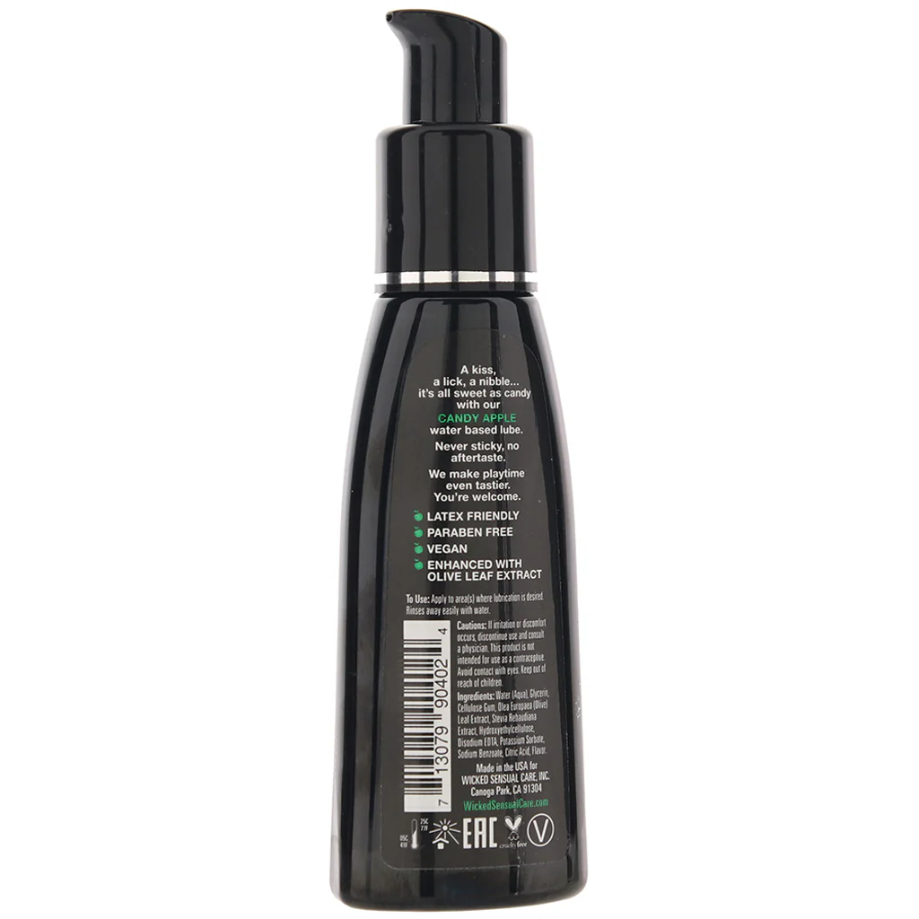Aqua Flavored Lube 2oz/60ml in Candy Apple - Image 6