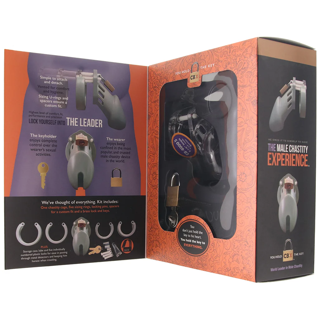 CB-6000S Clear Male Chastity Device in 2.5 Inch - Image 6