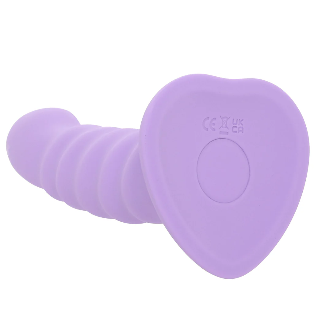 Colours 6 Inch Ribbed Remote Vibe in Purple - Image 5