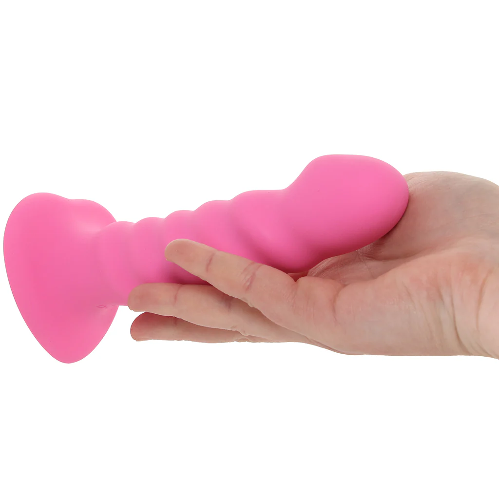 Colours 6 Inch Ribbed Remote Vibe in Pink - Image 4