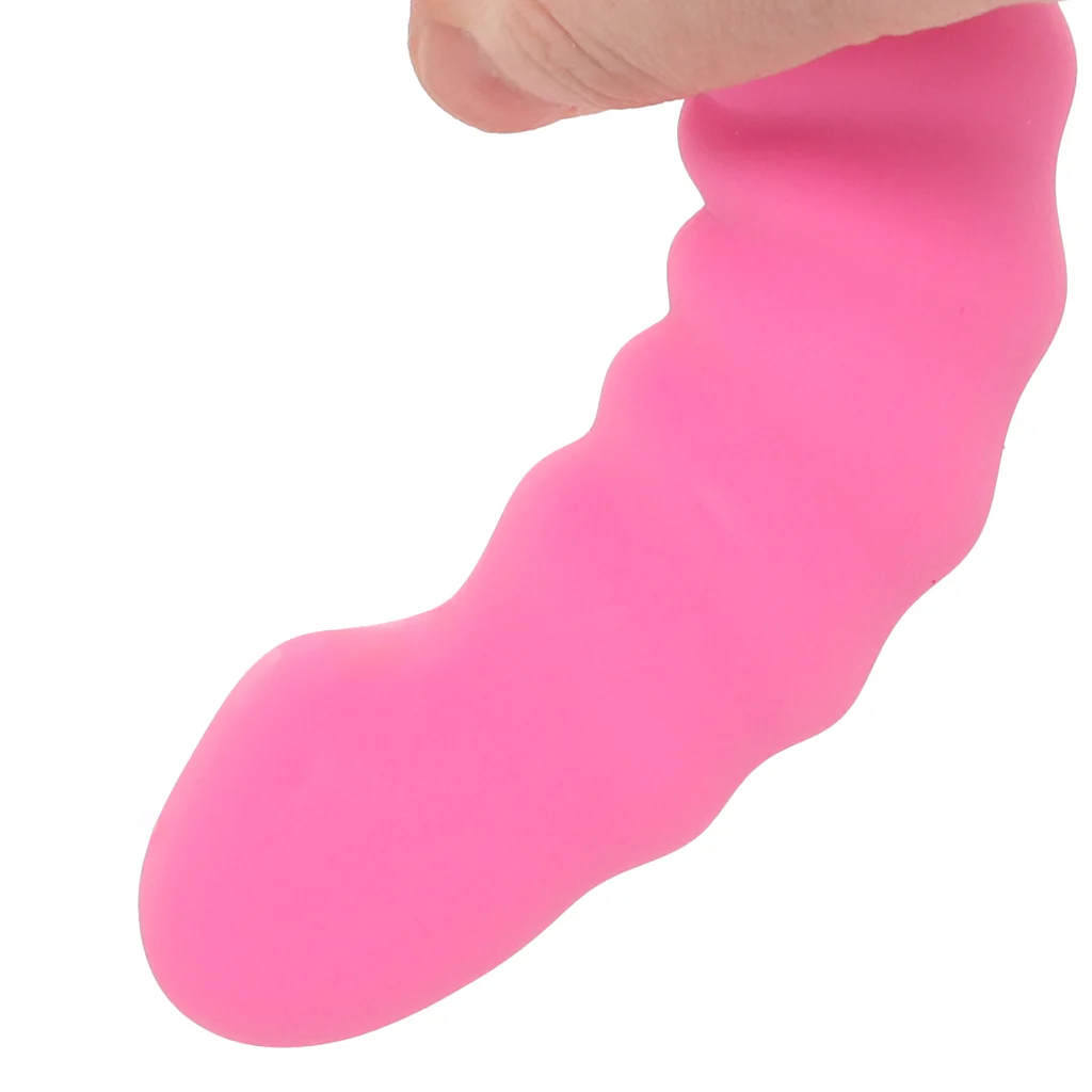 Colours 6 Inch Ribbed Remote Vibe in Pink - Image 8