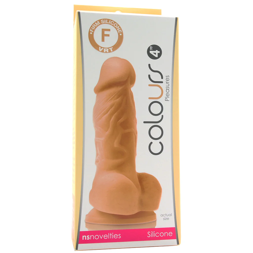 Colours Pleasures 4 Inch Silicone Dildo in Cream - Image 6