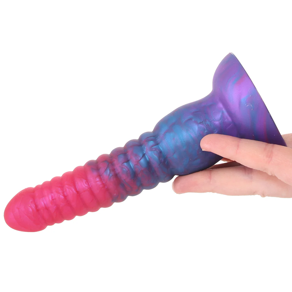 Colours Stacked 6 Inch Dildo in Pink/Blue - Image 4