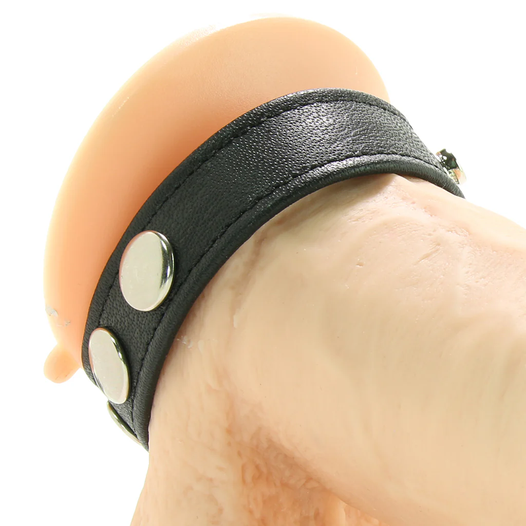 Colt 5 Snap Leather Cock Ring - Image 2