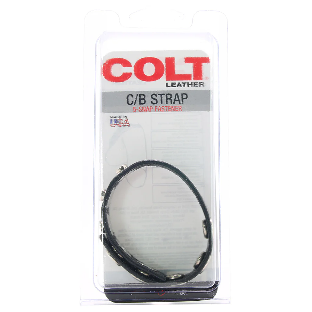 Colt 5 Snap Leather Cock Ring - Image 6