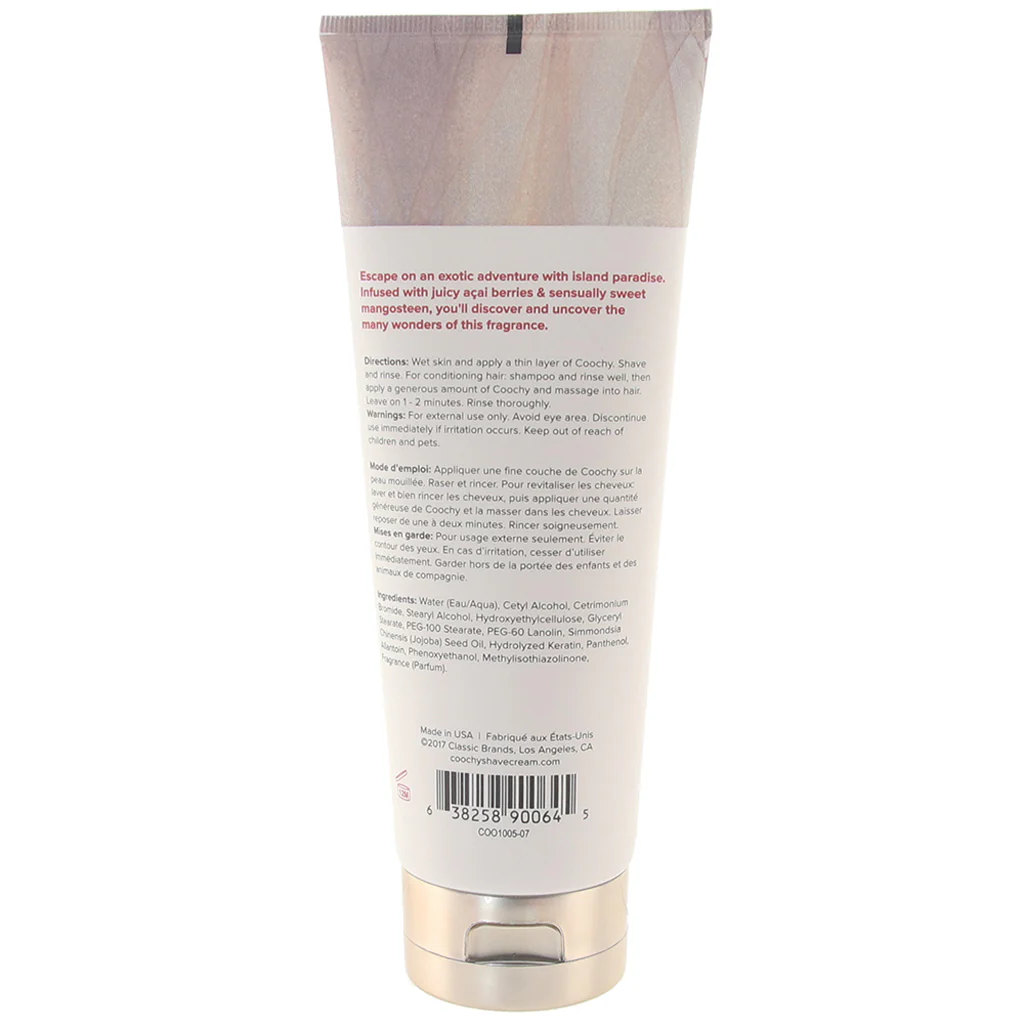 Coochy Shave Cream 7.2oz/213ml in Island Paradise - Image 6
