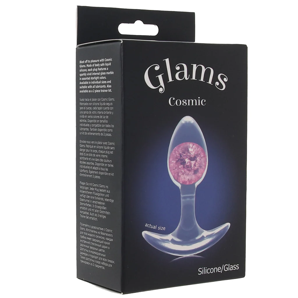 Cosmic Glams Pink Butt Plug in Small - Image 9
