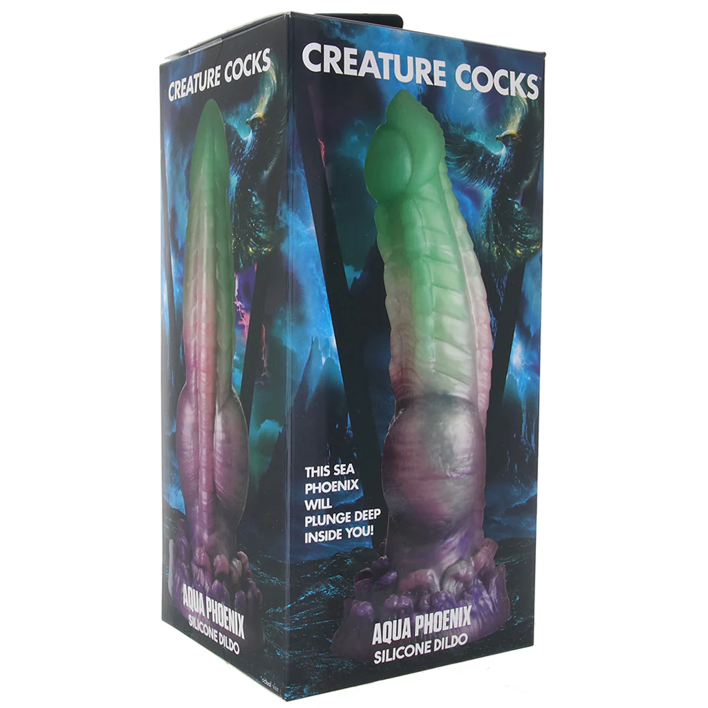 Creature Cocks Aqua Phoenix Dildo - Image 6