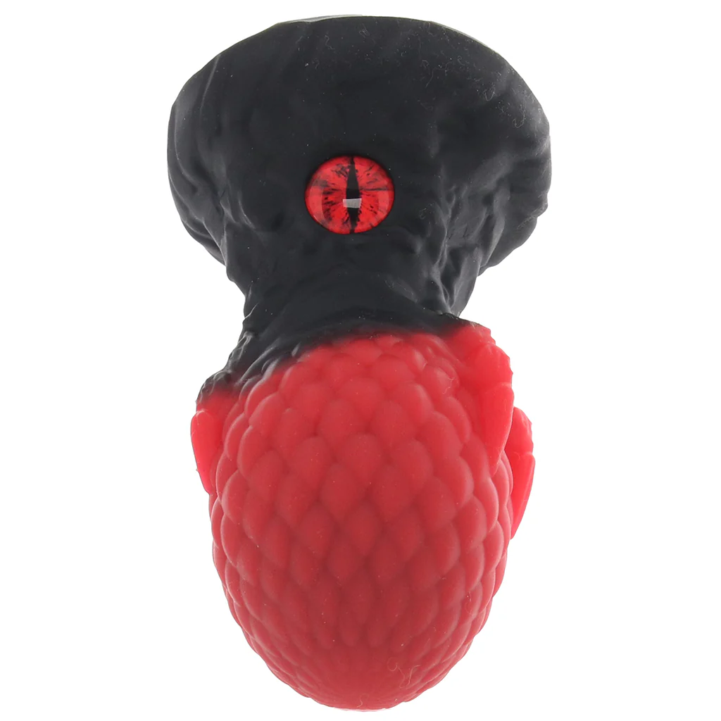 Creature Cocks Eye of the Dragon Silicone Plug in Red - Image 6