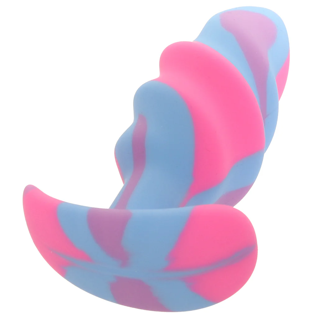 Creature Cocks Unicorn Swirl Silicone Butt Plug in Medium - Image 3