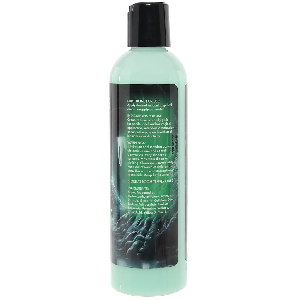 Creature Cum Water-Based Green Lube in 8oz/237ml - Image 3