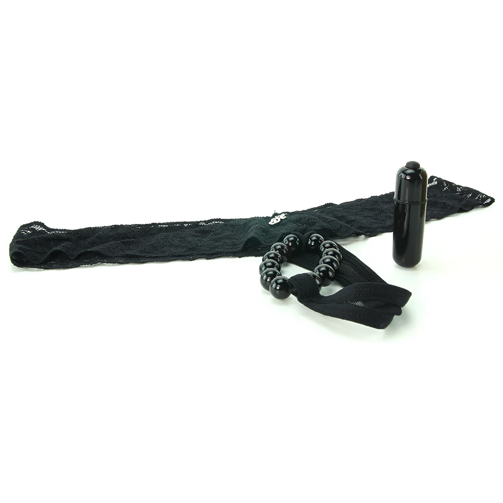 Crotchless Vibrating Panties with Pleasure Beads /M - Image 3