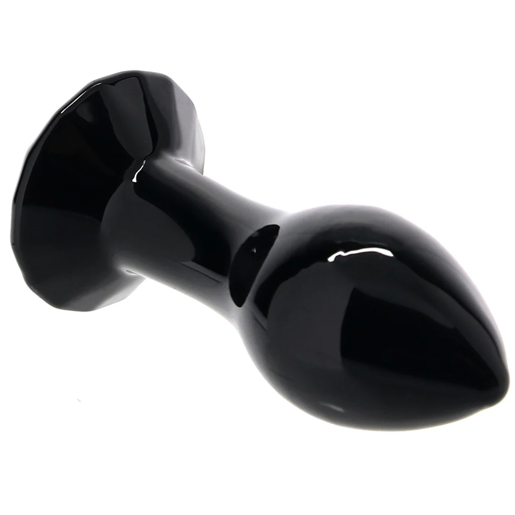 Crystal Glass Gem Plug in Black - Image 2