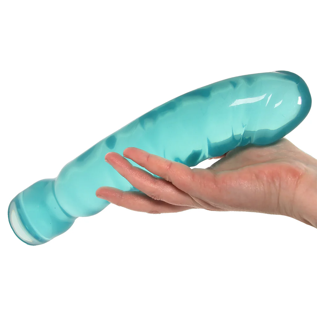 Crystal Jellies 12 Inch Big Boy Dildo in Teal - Image 4