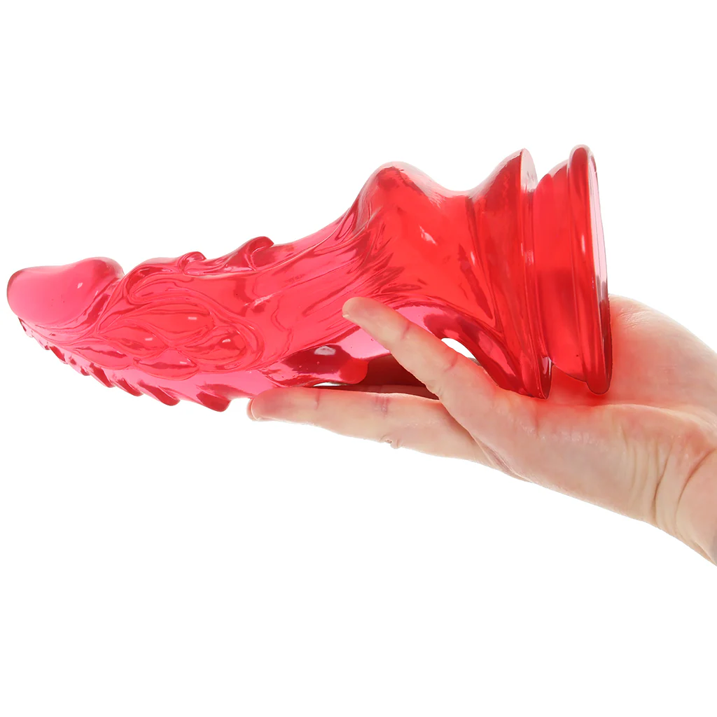 Crystal Jellies 8.5 Inch Invader Dildo in Pink - Image 4