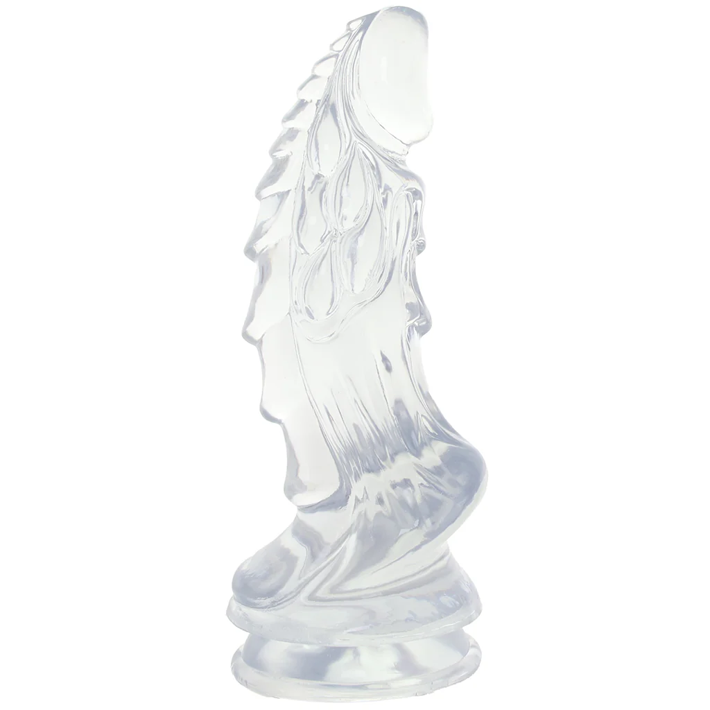 Crystal Jellies 8.5 Inch Invader Dildo in Clear