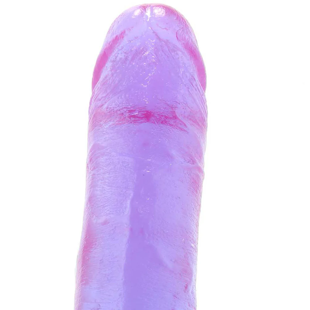 Crystal Jellies 8 Inch Realistic Ballsy Cock in Purple - Image 2