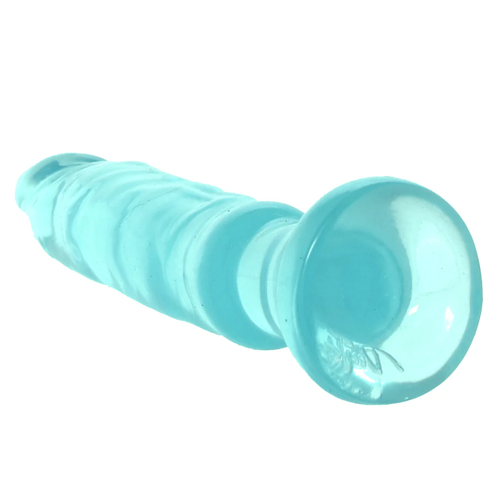 Crystal Jellies Anal Starter Dildo in Teal - Image 5