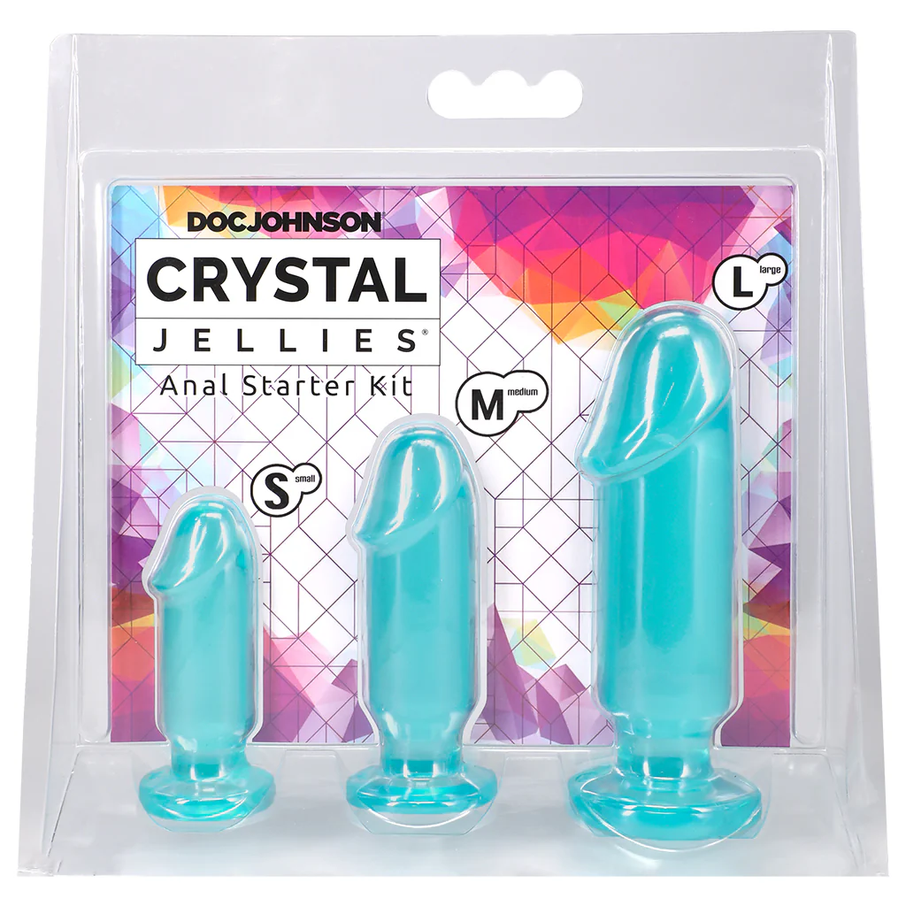 Crystal Jellies Anal Starter Kit in Teal - Image 9