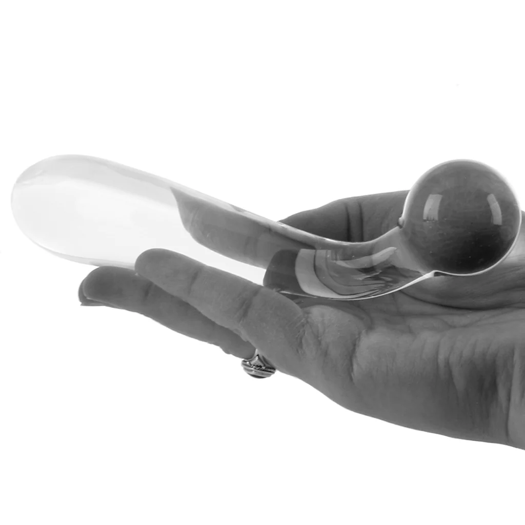 Crystal Premium Glass G-Spot Wand in Clear - Image 4