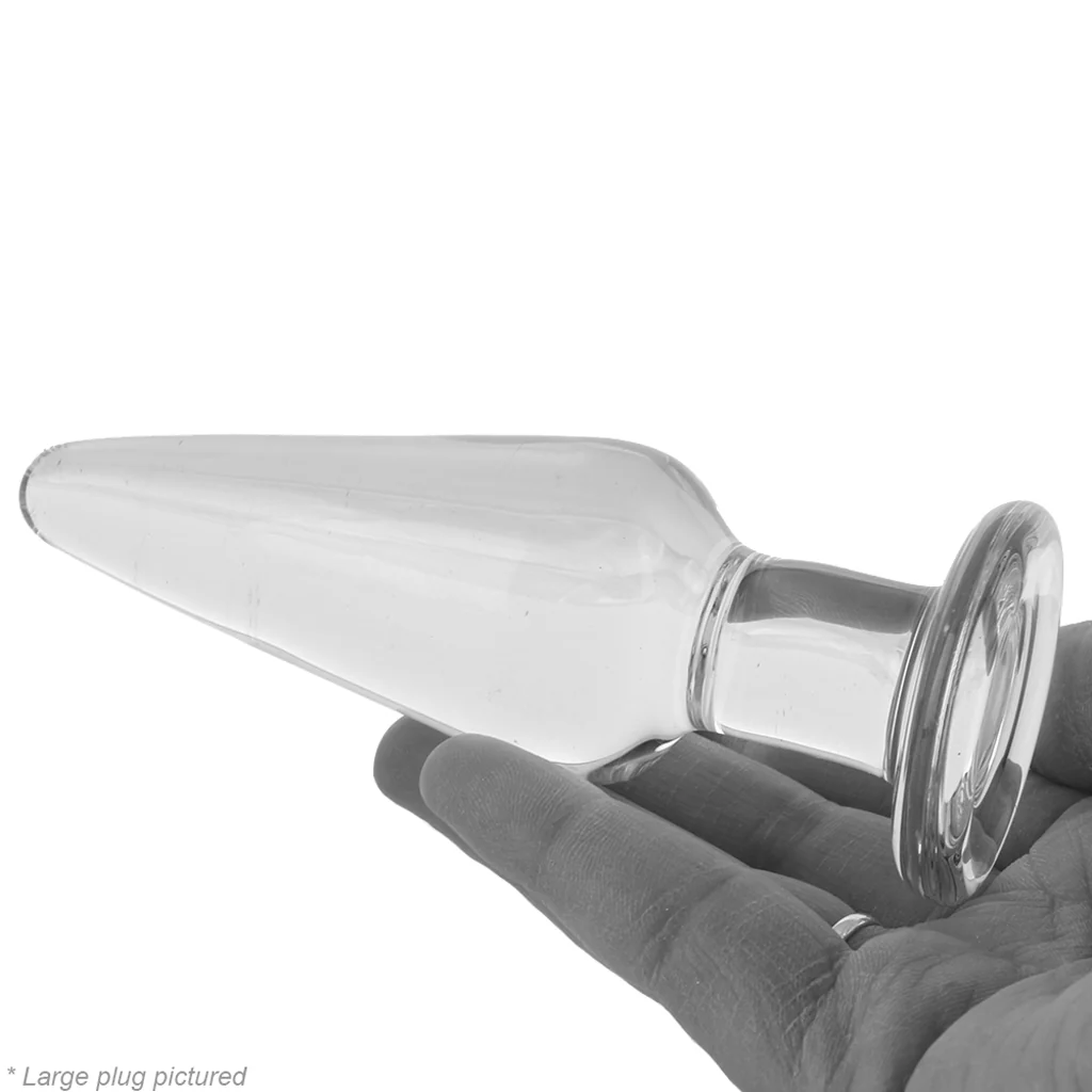 Crystal Premium Glass Tapered Anal Trainer Kit in Clear - Image 4