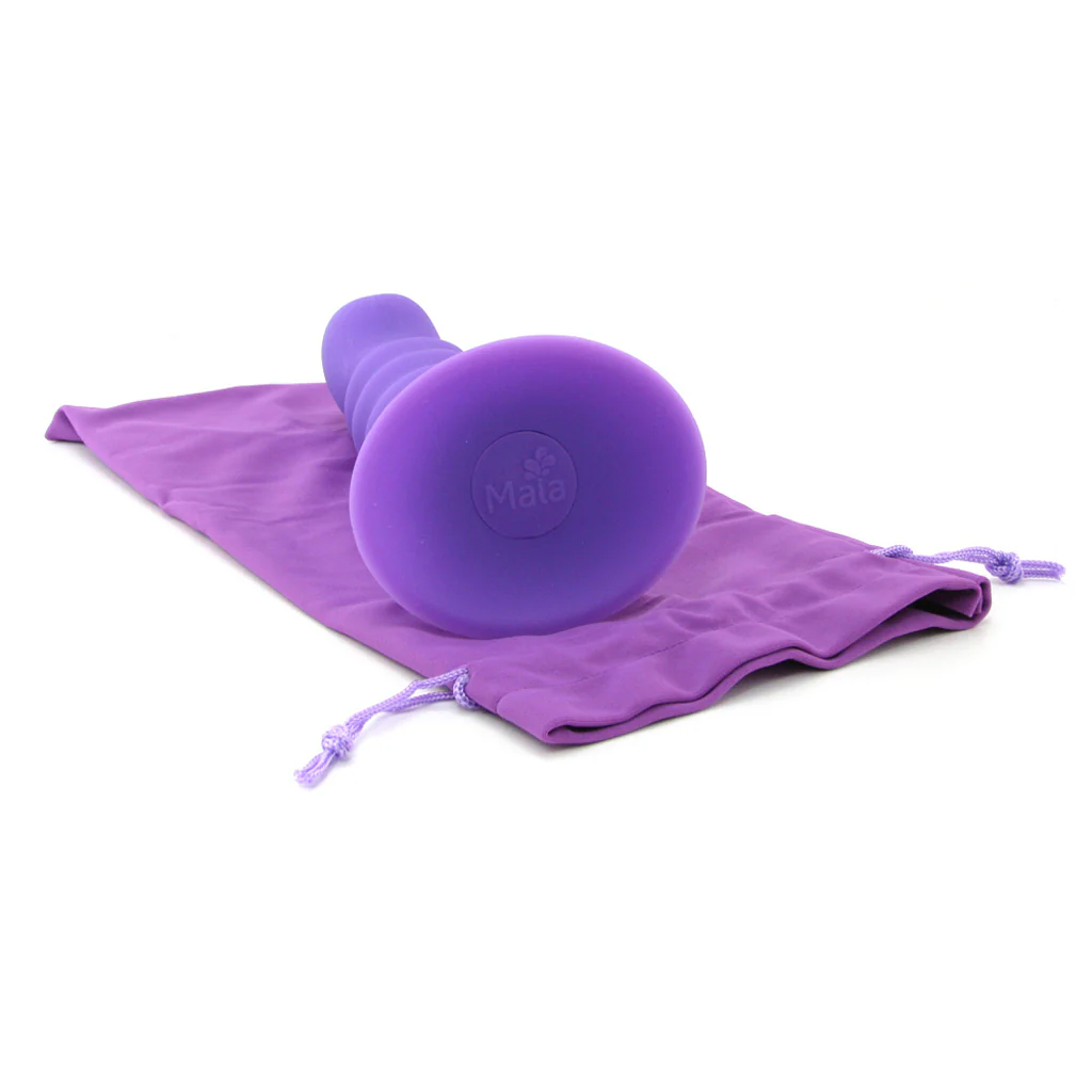 Kendall Silicone Dildo in Neon Purple - Image 5