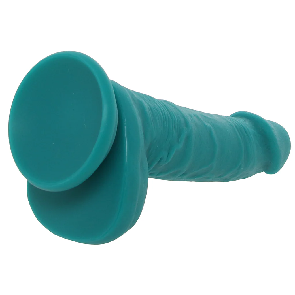 Declan 6.5 Inch Silicone Dildo in Green - Image 5