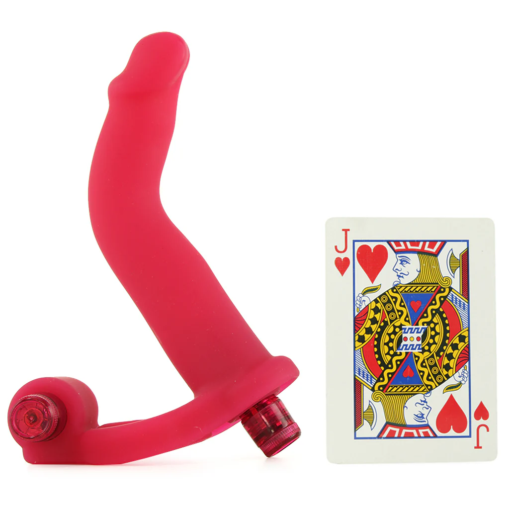 Double Penetrator Silicone Studmaker Cock Ring in Pink - Image 4