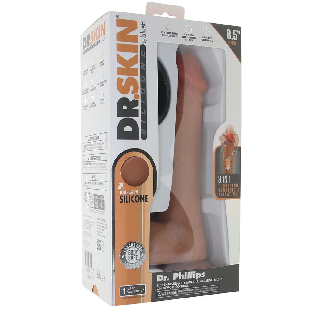 Dr. Skin Dr. Phillips 8.5 Inch Thrusting Vibe - Image 6