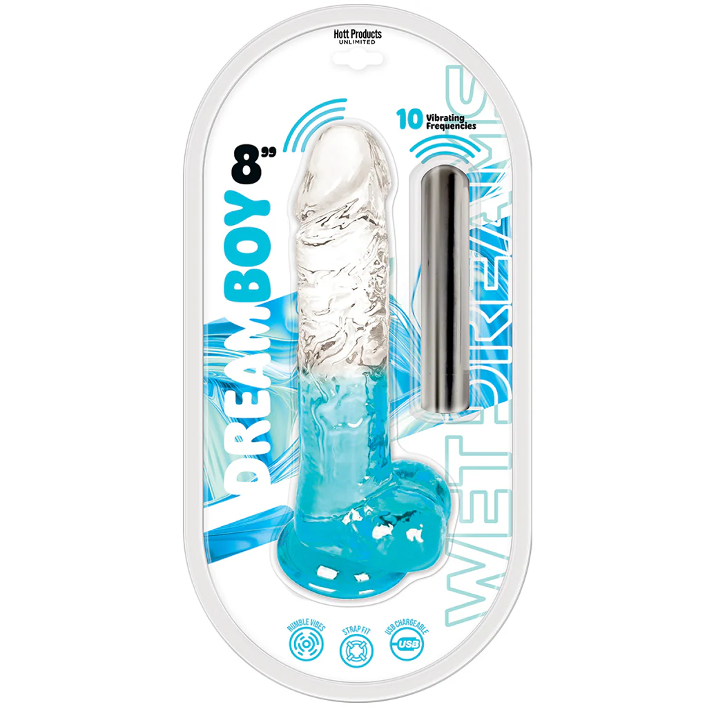 Dream Boy 8 Inch Rechargeable Vibrating Dildo - Image 9