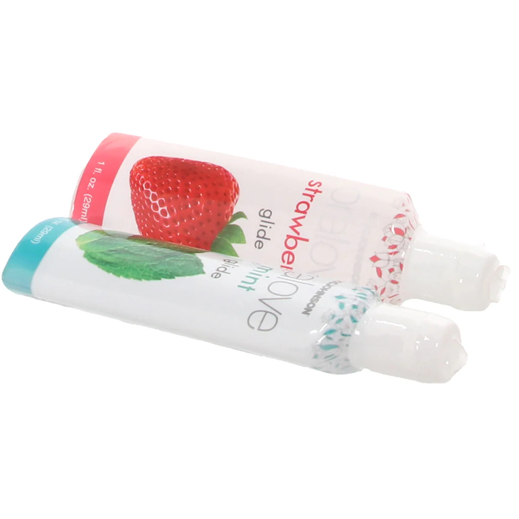 Oralove Delicious Duo Lickable Lubes in Strawberry & Mint - Image 2