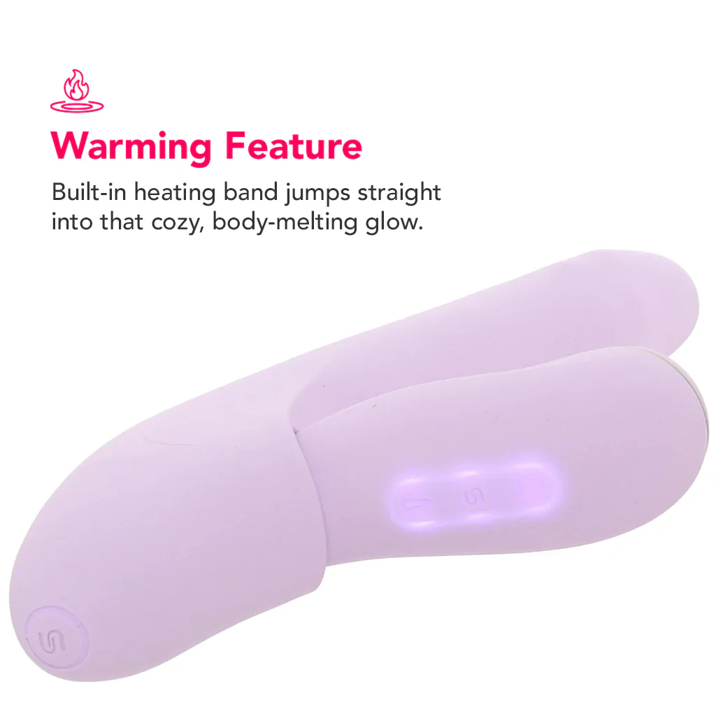 DuoGlow Thrusting Beaded Vibe with Pulsing Stimulator - Image 3