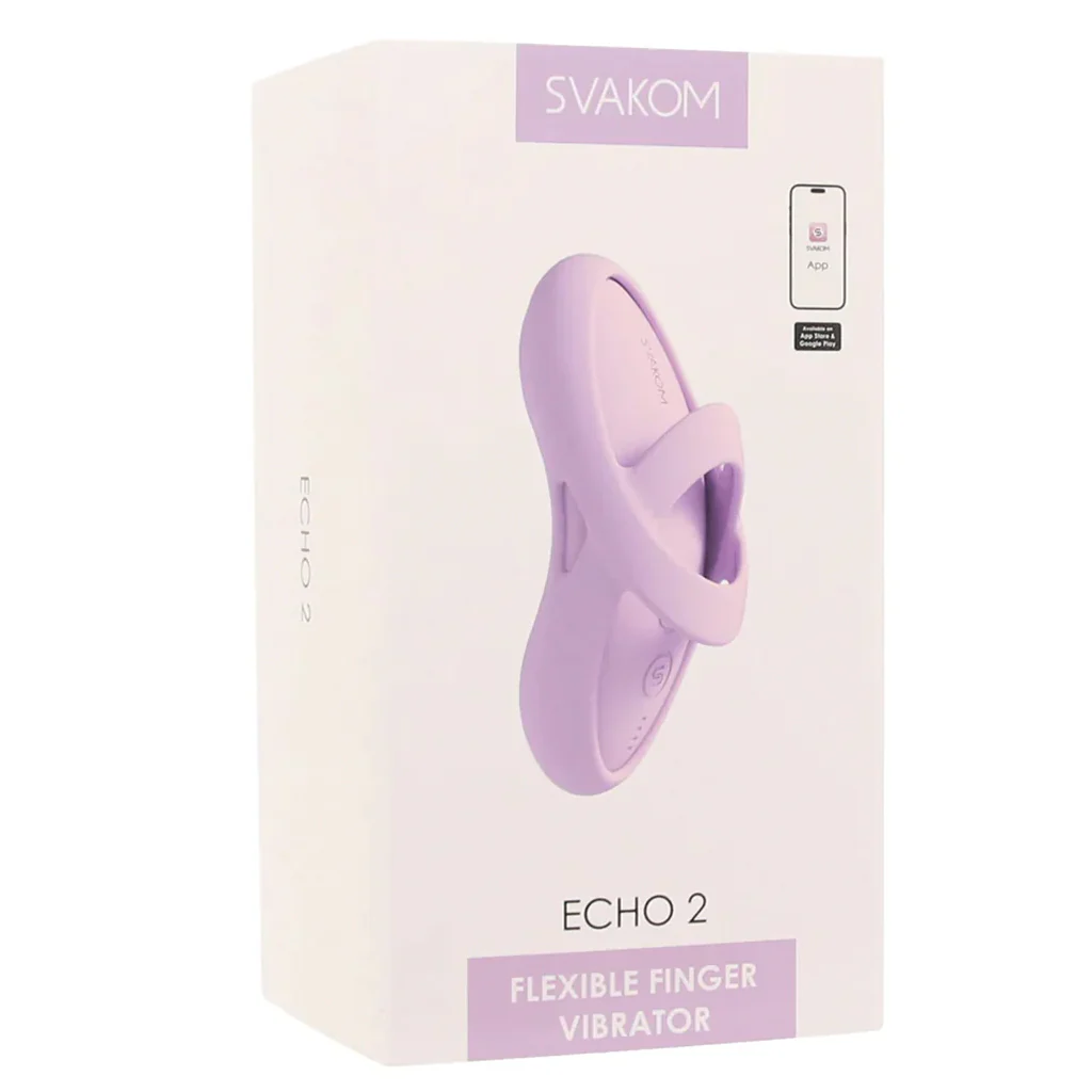 Echo 2 Flexible Panty and Finger Vibe in Pink Lilac - Image 9