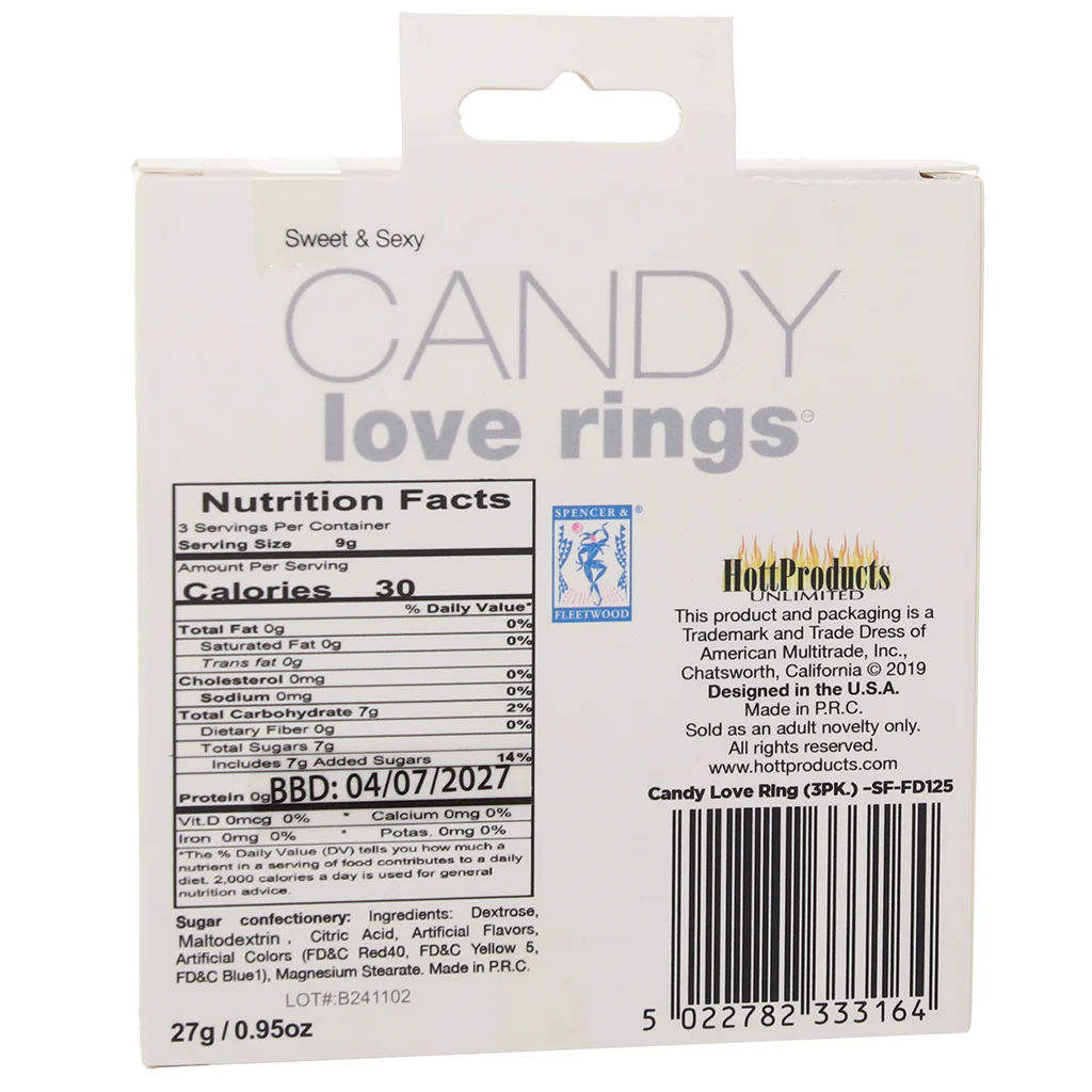 Edible Candy Love Rings in 3 Pack - Image 8