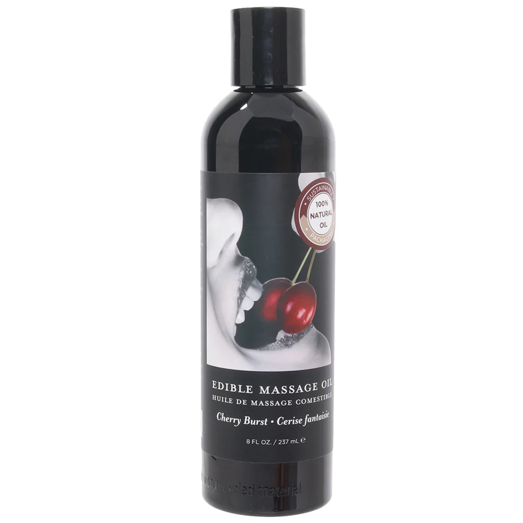 Edible Massage Oil 8oz/236ml in Cherry Burst