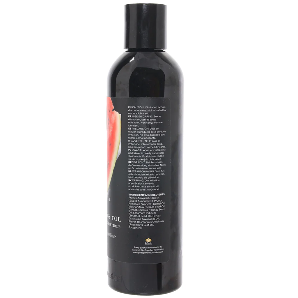 Edible Massage Oil 8oz/236ml in Watermelon - Image 3