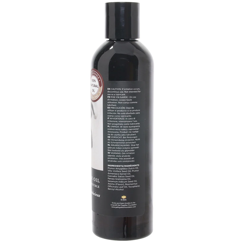 Edible Massage Oil 8oz/236ml in Gushing Grape - Image 3