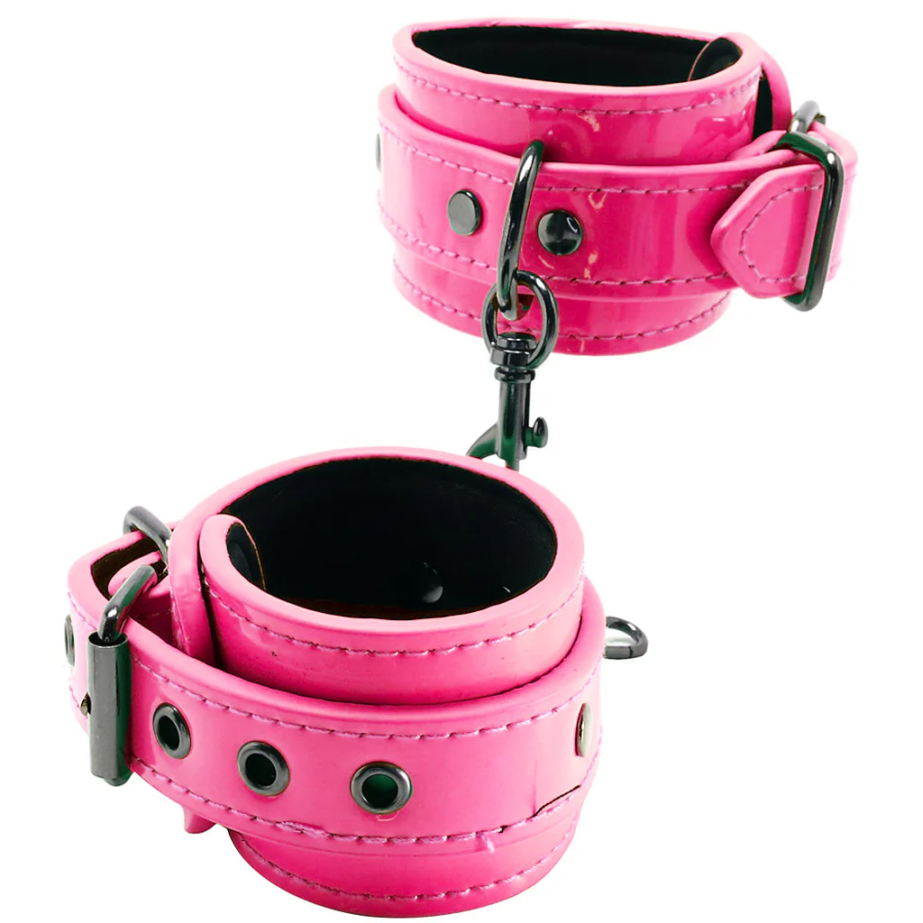 Electra Play Things Ankle Cuffs in Neon Pink - Image 4