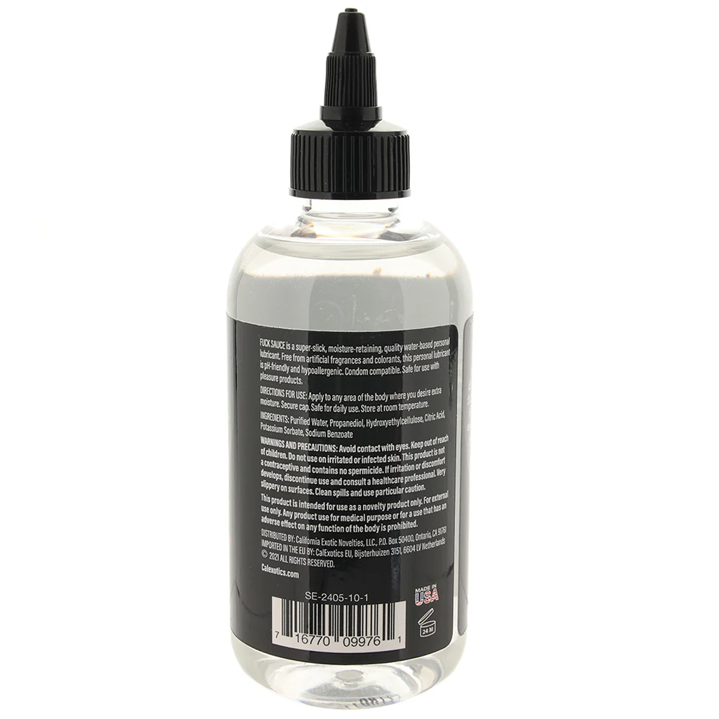 F**k Sauce Water Based Lube 8oz/236.6ml - Image 6