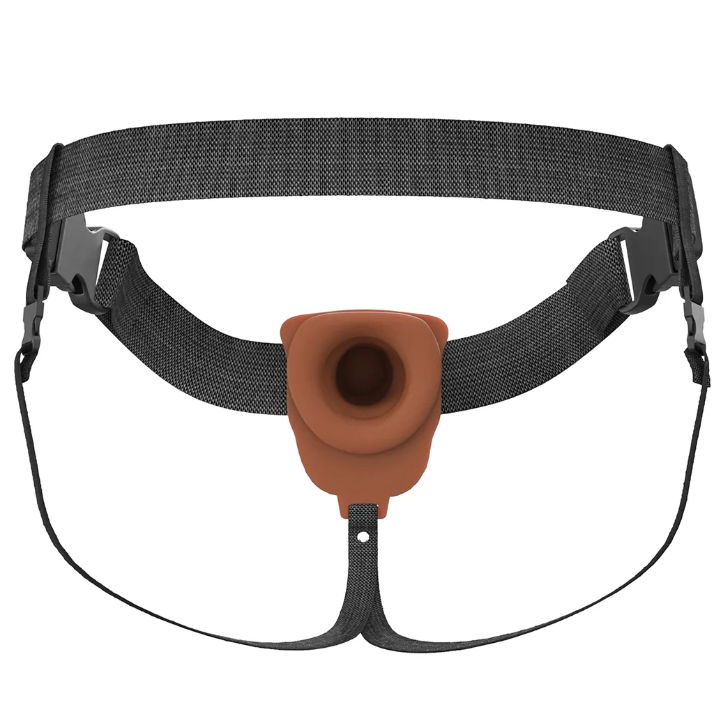 Fantasy X-tensions 7 Inch Hollow Strap-On Vibe in Brown - Image 5