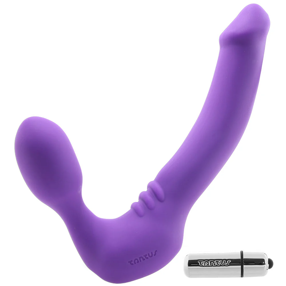 Strapless Original Double Vibrating Dildo in Violet - Image 2