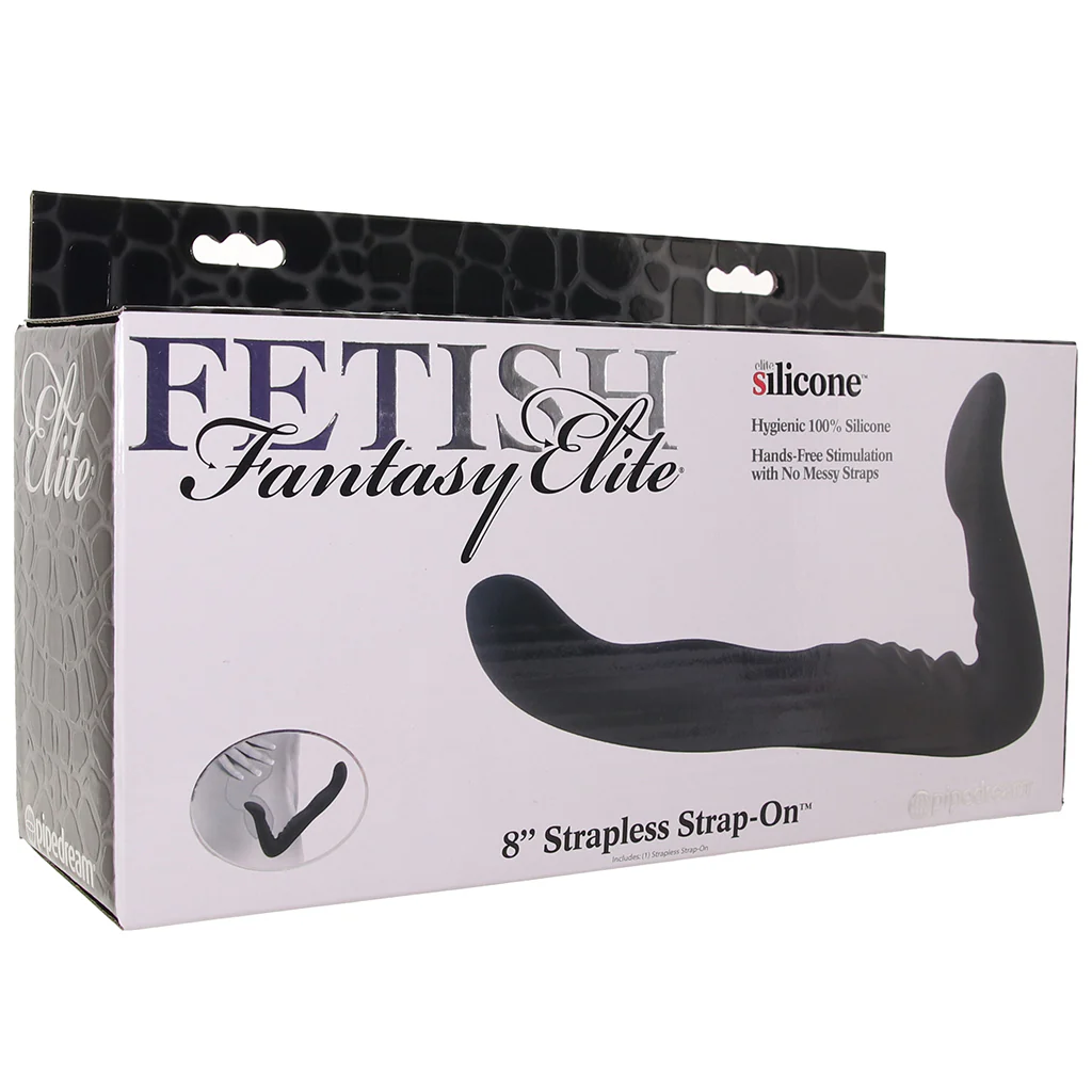Fetish Fantasy Elite 8 Inch Strapless Strap-On in Black - Image 9