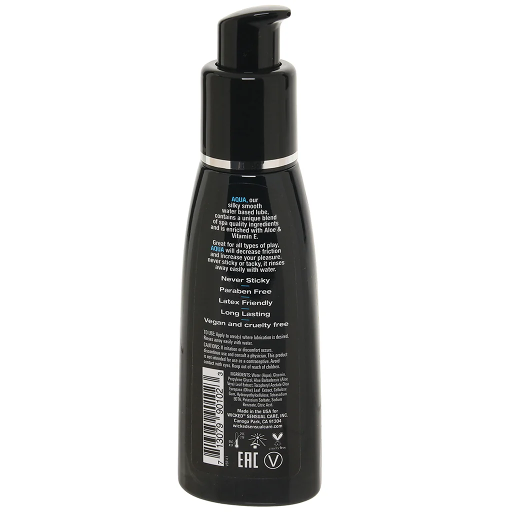 Aqua Fragrance Free Water Based Lube 2oz/60ml - Image 6