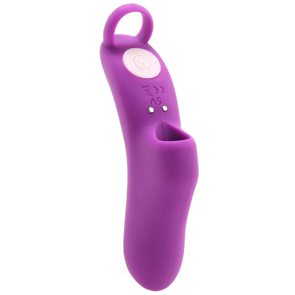 Fuzu Silicone Fingertip Massager Vibe in Purple - Image 4