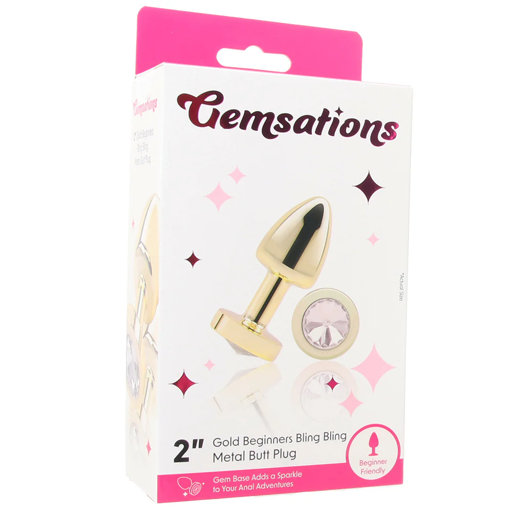 Gemsations 2 Inch Beginners Bling Bling Plug in Gold - Image 6